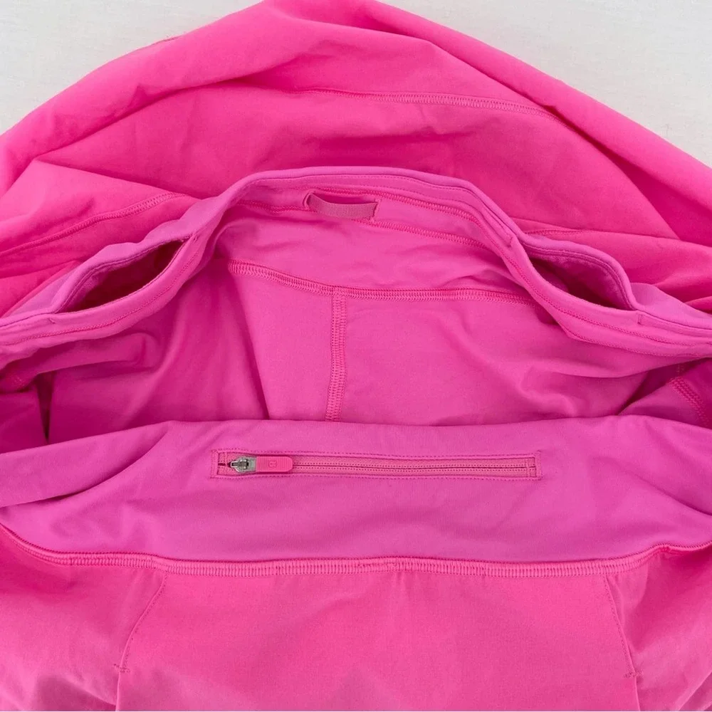Lululemon Tall Pace Rival Skirt Electric Bright Hot Pink Golf Tennis Skort 14 - Picture 6 of 12
